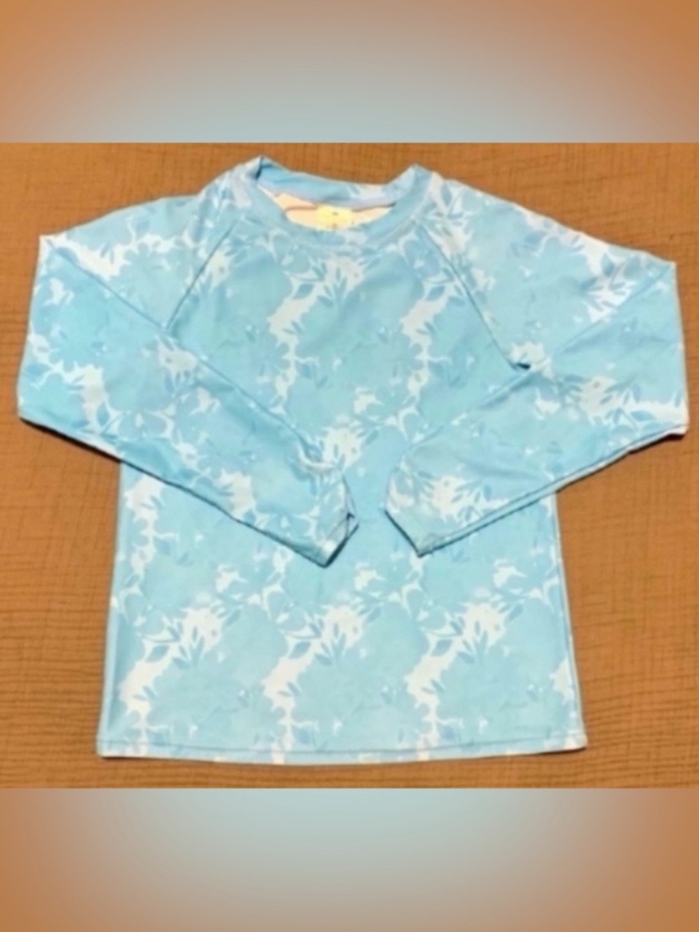 Snapper Rock Sky Blue & White Floral Long Sleeve Swim Shirt